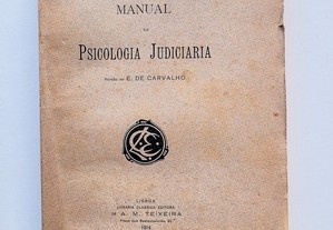 Manual de Psicologia Judiciária 