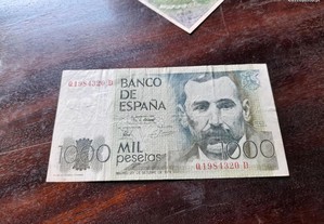Nota 1000 pesetas