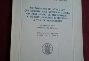 Marquês de São-Paio-Um Português do Século XIV Que Durante Anos Governou Castela-1977