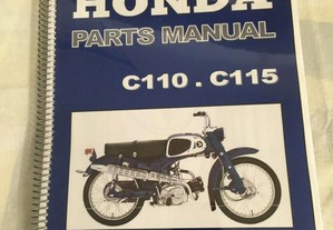 Honda C110 - C115 Parts List - Catálogo de peças