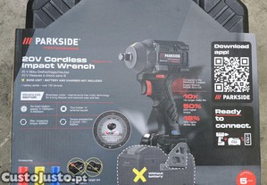 Chave de Impacto Parkside Performance de 20V e 600NM com bateria e carregador - Novo