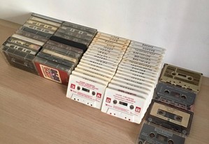 Lote de 56 cassetes áudio originais