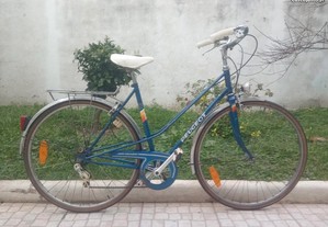 Bicicleta Peugeot vintage senhora azul r28 700c Tam 53