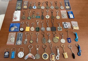 Coleção de Porta-Chaves Antigos Metal