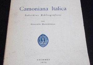 Livro Camoniana Italica Giacinto Manuppella 1972