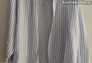 Camisa efeito linho stradivarius