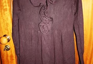 Vestido de lã Tezenis, cor beringela, tamanho M