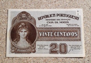 Nota-cédula 20 centavos 1922 "'Bela"