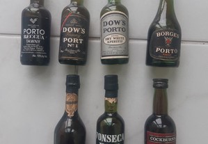 Miniaturas de Garrafas de Bebidas (Porto e Outras)