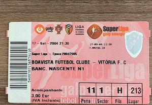 Bilhete de Futebol "Boavista FC x Vitória FC" - Superliga 04/05