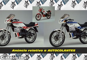 Autocolantes para Yamaha RZ 50 --- 1985