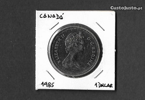 Moeda 1 Dólar. Canadá 1985