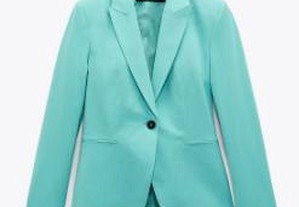 Casaco curto (blazer) turquesa (NOVO POR ESTREAR)