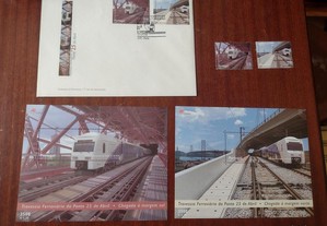 Envelope + Selos Travessia Ferroviária Ponte 25 Abril CTT