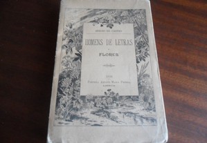 "Homens de Letras e Flores" de Sergio de Castro - 1ª Edição de 1926