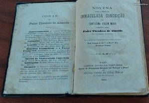 RARA Novena Immaculada Conceição - Livro Antigo datado de 1902
