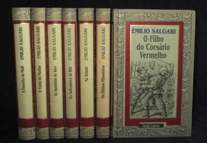 Livros Colecção Emilio Salgari 6 volumes