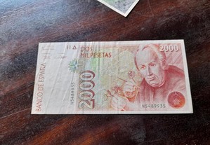 Nota 2000 pesetas 1992