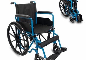 Cadeira de rodas dobrável Marsella, rodas grandes traseiras extraíveis
