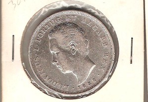 Portugal coin - 500 reis LUDUVICUS I (Luis I) Prata 1887 Bela