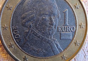 Moeda 1 euro Austria 2002