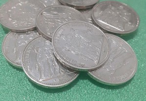 São os anos RAROS das moedas de 10 f em prata francesas