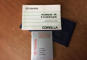 Livros Manuais Toyota Corolla EE 101 - 1994