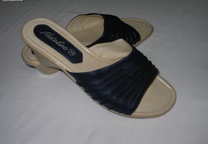 Sandálias azuis Senhora "Metaline"