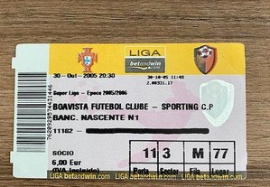 Bilhete de Futebol "Boavista FC x Sporting CP" - Superliga 05/06