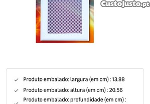 Grelha para chaminé nova 30 x 15