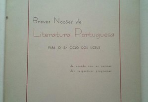 Breves Noções de Literatura Portuguesa