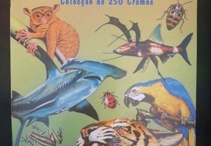 Caderneta completa Mundo Zoológico, colecção de 250 cromos em estado novo uma Edição ULIFER