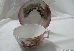Chávena chá porcelana Vista Alegre 1922-1947