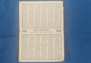 Calendário de 1958