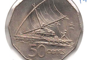 Ilhas Fiji - 50 Cents 1975 - soberba
