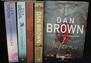 Livros Dan Brown Pack Especial 1ª edição Bertrand