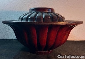 Bonito e Antiga Caixa de Oferendas Chinesa, sec.xix. pea em Bambu,