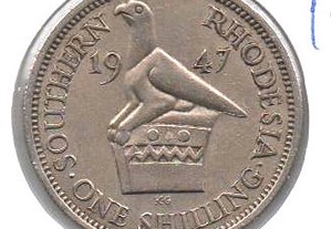 Rodésia do Sul - 1 Shilling 1947 - bela/soberba