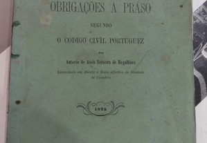 António de Assis Teixeira de Magalhães 1875 Obrigações a Prazo