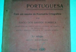 Livro "Elementos de gramática portuguesa" de 1926