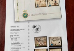Cartografia Portuguesa - Pagela + envelope + Selos
