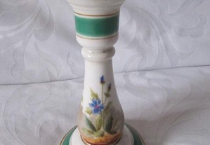 Castiçal + base de vela porcelana antiga