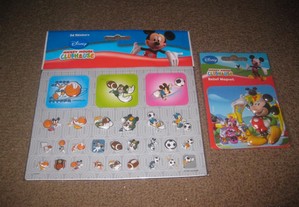 Pack de Stickers 3D e um Íman do Mickey Mouse/Novo
