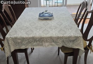 Toalha em crochet 150x145