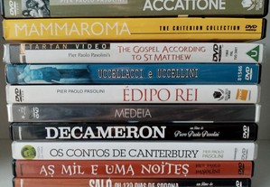 DVDs de filmes de Pier Paolo Pasolini