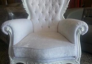 Cadeirao de Talha Branco