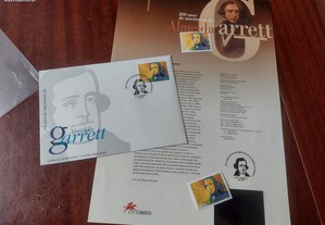 Almeida Garrett - Pagela + envelope + selo