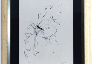 Artur bual - original - assinado, motivo "composição abstracta".