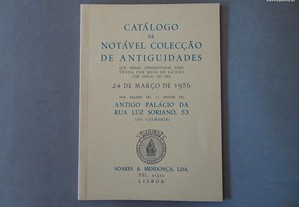 Catálogo de notável colecção de antiguidades 1956