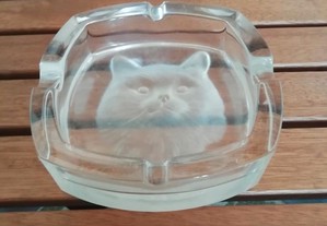 Cinzeiro "Gato", em vidro